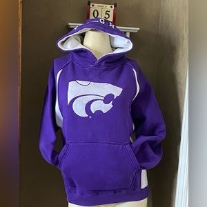 Colosseum Athletics K-State Wildcats Purple Hoodie Pullover Sweatshirt Youth L